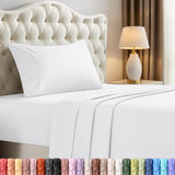 King Sheets Set, 4 Pieces 16" Deep Pocket Hotel Luxury Bed Sheets, Black | Extra Soft Bedsheet Set, Comfy & Breathable Cooling Sheets, Wrinkle & Fade Resistant, Fitted Sheet, Flat Sheet, 2 Pillowcases