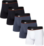 SAXX Underwear Co. Men's Non-Stop Stretch Cotton Boxer Brief Fly 5-Pack