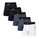 SAXX Underwear Co. Men's Non-Stop Stretch Cotton Boxer Brief Fly 5-Pack