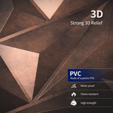 Art3dwallpanels PVC 3D Wall Panel Diamond for Interior Wall Décor in Black, 19.7" x 19.7" Wall Decor PVC Panel, 3D Textured Wall Panels, Pack of 12 Tiles