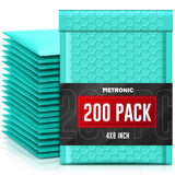 Metronic White Bubble Mailers 6x10 Inch 100 PC Self-Seal Bubble Mailer | Usable Size 6x9" Thick Padded Envelopes Cushion Mailing Padded Envelope Waterproof Shipping Bags for Makeup Jewelry, Supplies