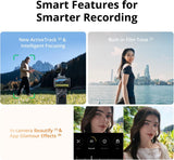 DJI Osmo Pocket 4 Creator Combo, Pocket Gimbal Vlog Camera | 1″ CMOS & 4K/240fps, 2× Lossless Zoom, 107GB Built-in Storage, Mic 3 Transmitter, Fill Light, Osmo Mini Tripod
