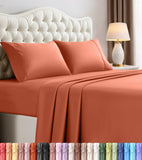 King Sheets Set, 4 Pieces 16" Deep Pocket Hotel Luxury Bed Sheets, Black | Extra Soft Bedsheet Set, Comfy & Breathable Cooling Sheets, Wrinkle & Fade Resistant, Fitted Sheet, Flat Sheet, 2 Pillowcases