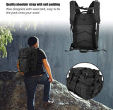 ProCase Tactical Backpack 42L Large Rucksack 3 Day Outdoor Military Army Assault Pack Go Bag Backpacks -Black