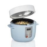 Hamilton Beach Digital Programmable Rice Cooker & Food Steamer, 14 Cups Cooked (7 Cups Uncooked), Stainless Steel, Steam & Rinse Basket, Delay Start, Model 37548MN