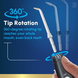 Waterpik Aquarius Water Flosser For Teeth Cleaning, Gums, Braces, Dental Care, Electric Power With 10 Settings, 7 Tips For Multiple Users & Needs, CDA Validated, Black WP-662, Packaging May Vary | 10 pressure settings, For gums, braces, implants and teeth
