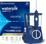 Waterpik Aquarius Water Flosser For Teeth Cleaning, Gums, Braces, Dental Care, Electric Power With 10 Settings, 7 Tips For Multiple Users & Needs, CDA Validated, Black WP-662, Packaging May Vary | 10 pressure settings, For gums, braces, implants and teeth