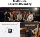 DJI Mic 3 (2 TX + 1 RX + Charging Case), Wireless Microphone | Mini Mic for iPhone/Camera/Android, Ultralight, Adaptive Gain Control, Dual Band Anti-Interference, 28h Use, Vlog