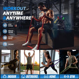 LEEKEY Resistance Bands, Exercise Bands Pull Up Assist Bands - Workout Bands Set - Mobility Band Powerlifting Bands for Men and Women Fitness Training, Physical Therapy,Home Workouts