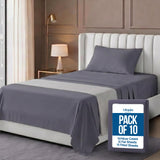 King Sheets Set, 4 Pieces 16" Deep Pocket Hotel Luxury Bed Sheets, Black | Extra Soft Bedsheet Set, Comfy & Breathable Cooling Sheets, Wrinkle & Fade Resistant, Fitted Sheet, Flat Sheet, 2 Pillowcases