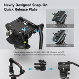SmallRig FreeBlazer 73" Video Tripod for Vertical/Horizontal Shooting, Monopod Conversion, Rotatable QR Plate, for Camcorder, Mirrorless, DSLR, with Carry Bag, Load up to 11 lbs/5 kg - 4307