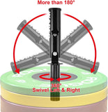 WADEO Barbell Landmine Attachments, T Bar Row Attachments with 360° Swivel, Fits 2'' Olympic Bars, Landmine Exercise Equipment for Back Exercises and Strength Training, Easy to Install