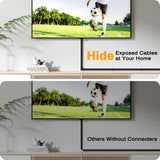 Delamu Cord Hider, Cord Cover Wall, Premium Cord Covers for Wires on Wall, Cable Concealer Hider Kit for Hiding Wires in Home and Office Cable Managemen, (White, 236in L x 0.95in W x 0.55in H)