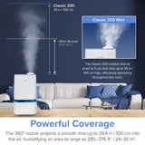 Levoit Humidifiers for Bedroom, Top Fill, Quiet, Knob Control, 360° Nozzle | Cool Mist Air Humidifier for Home, Baby Nursery & Plants, Auto Shut-off for Safety, 25H Lasting, BPA Free