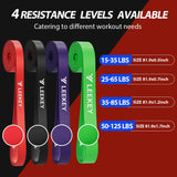 LEEKEY Resistance Bands, Exercise Bands Pull Up Assist Bands - Workout Bands Set - Mobility Band Powerlifting Bands for Men and Women Fitness Training, Physical Therapy,Home Workouts