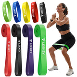 LEEKEY Resistance Bands, Exercise Bands Pull Up Assist Bands - Workout Bands Set - Mobility Band Powerlifting Bands for Men and Women Fitness Training, Physical Therapy,Home Workouts