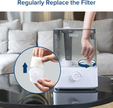 Levoit Humidifiers for Bedroom, Top Fill, Quiet, Knob Control, 360° Nozzle | Cool Mist Air Humidifier for Home, Baby Nursery & Plants, Auto Shut-off for Safety, 25H Lasting, BPA Free