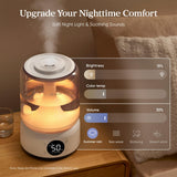 Levoit Humidifiers for Bedroom, Top Fill, Quiet, Knob Control, 360° Nozzle | Cool Mist Air Humidifier for Home, Baby Nursery & Plants, Auto Shut-off for Safety, 25H Lasting, BPA Free