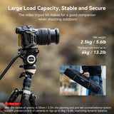 SmallRig FreeBlazer 73" Video Tripod for Vertical/Horizontal Shooting, Monopod Conversion, Rotatable QR Plate, for Camcorder, Mirrorless, DSLR, with Carry Bag, Load up to 11 lbs/5 kg - 4307