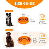 Outward Hound Fun Feeder Slo Bowl, Flower Pattern, Purple, Large, 11.8" | Slows Fast Eaters, Can Aid Digestion, Holds 4 Cups Dry or Wet Food, Non-Slip Base, Easy Clean, No BPA, Medium to Large Dogs