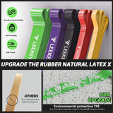 LEEKEY Resistance Bands, Exercise Bands Pull Up Assist Bands - Workout Bands Set - Mobility Band Powerlifting Bands for Men and Women Fitness Training, Physical Therapy,Home Workouts