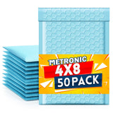 Metronic White Bubble Mailers 6x10 Inch 100 PC Self-Seal Bubble Mailer | Usable Size 6x9" Thick Padded Envelopes Cushion Mailing Padded Envelope Waterproof Shipping Bags for Makeup Jewelry, Supplies