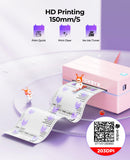 MUNBYN Bluetooth Thermal Shipping Label Printer, 130B Wireless 4x6 Label Printer for Small Business Office, Compatible with iPhone, Android, iPad, Windows, macOS, Canada Post, UPS, Purolator (Black)