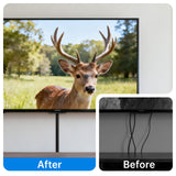 Delamu Cord Hider, Cord Cover Wall, Premium Cord Covers for Wires on Wall, Cable Concealer Hider Kit for Hiding Wires in Home and Office Cable Managemen, (White, 236in L x 0.95in W x 0.55in H)
