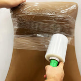 CHUANGSEED 4-Pack Industrial Mini Clear Stretch Wrap Film 80 Gauge 5.1" 1000ft for Pallet Wrap, Durable Self-Adhering Packing, Moving, Packaging, Heavy Duty Shrink Film