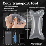 200 Count Packing Air Pillows for Shipping Supplies Box Filler Alternative to Packing Peanuts, Purse Stuffers for Size 3.54" x 7.87"，Provide Efficient Packaging Solutions for Logistics Companies