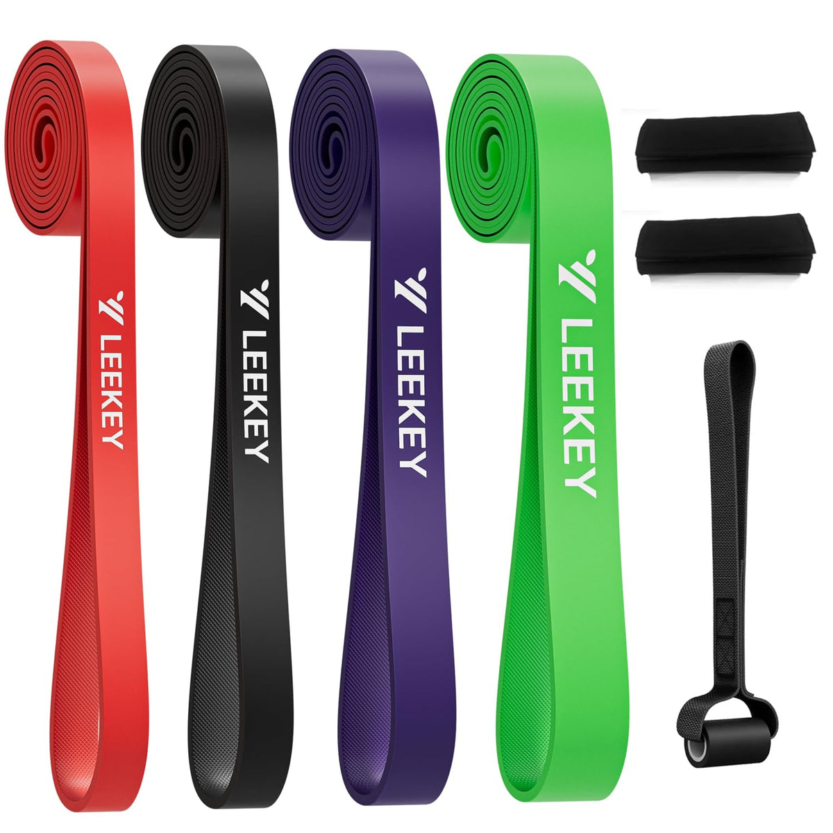 LEEKEY Resistance Bands, Exercise Bands Pull Up Assist Bands - Workout Bands Set - Mobility Band Powerlifting Bands for Men and Women Fitness Training, Physical Therapy,Home Workouts – view 7