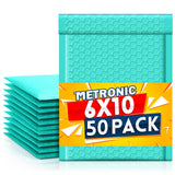 Metronic White Bubble Mailers 6x10 Inch 100 PC Self-Seal Bubble Mailer | Usable Size 6x9" Thick Padded Envelopes Cushion Mailing Padded Envelope Waterproof Shipping Bags for Makeup Jewelry, Supplies