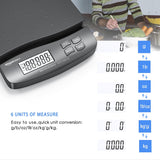 Amazon Basics Digital Postal Table Top Scale with AC Adapter, Counting Function - 65 Pound Capacity, 0.1 Ounce Readability