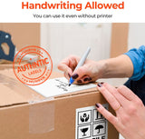 MUNBYN 4x6 Direct Thermal Fanfold Shipping Labels 500 Pics for Address Mailing Postage USPS UPS FedEx Amazon Ebay Shipping Labels, Commercial Grade