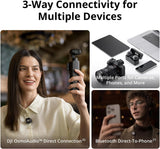 DJI Mic 3 (2 TX + 1 RX + Charging Case), Wireless Microphone | Mini Mic for iPhone/Camera/Android, Ultralight, Adaptive Gain Control, Dual Band Anti-Interference, 28h Use, Vlog