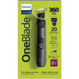 Philips OneBlade 360 Pro, Wet & Dry, Trim, Edge & Shave with the 14 lengths Precision Comb, QP6542/15