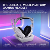 Logitech G Astro A50 Multi-Platform Wireless Gaming Headset - Black | For PS5, Xbox, PC, Switch - PLAYSYNC Audio Switcher, <16 bit/48kHz (Console), <24 bit/48 kHz (PC), <24hr Battery, 2.4GHz & BT