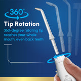 Waterpik Aquarius Water Flosser For Teeth Cleaning, Gums, Braces, Dental Care, Electric Power With 10 Settings, 7 Tips For Multiple Users & Needs, CDA Validated, Black WP-662, Packaging May Vary | 10 pressure settings, For gums, braces, implants and teeth