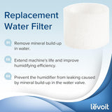 Levoit Humidifiers for Bedroom, Top Fill, Quiet, Knob Control, 360° Nozzle | Cool Mist Air Humidifier for Home, Baby Nursery & Plants, Auto Shut-off for Safety, 25H Lasting, BPA Free