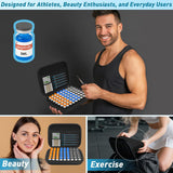 3ML Peptide Case – 63-Slot Peptide Organizer with Mesh Pocket, Fits 3ml Bottles, Peptide Storage Case for Fridge (Bag Only)
