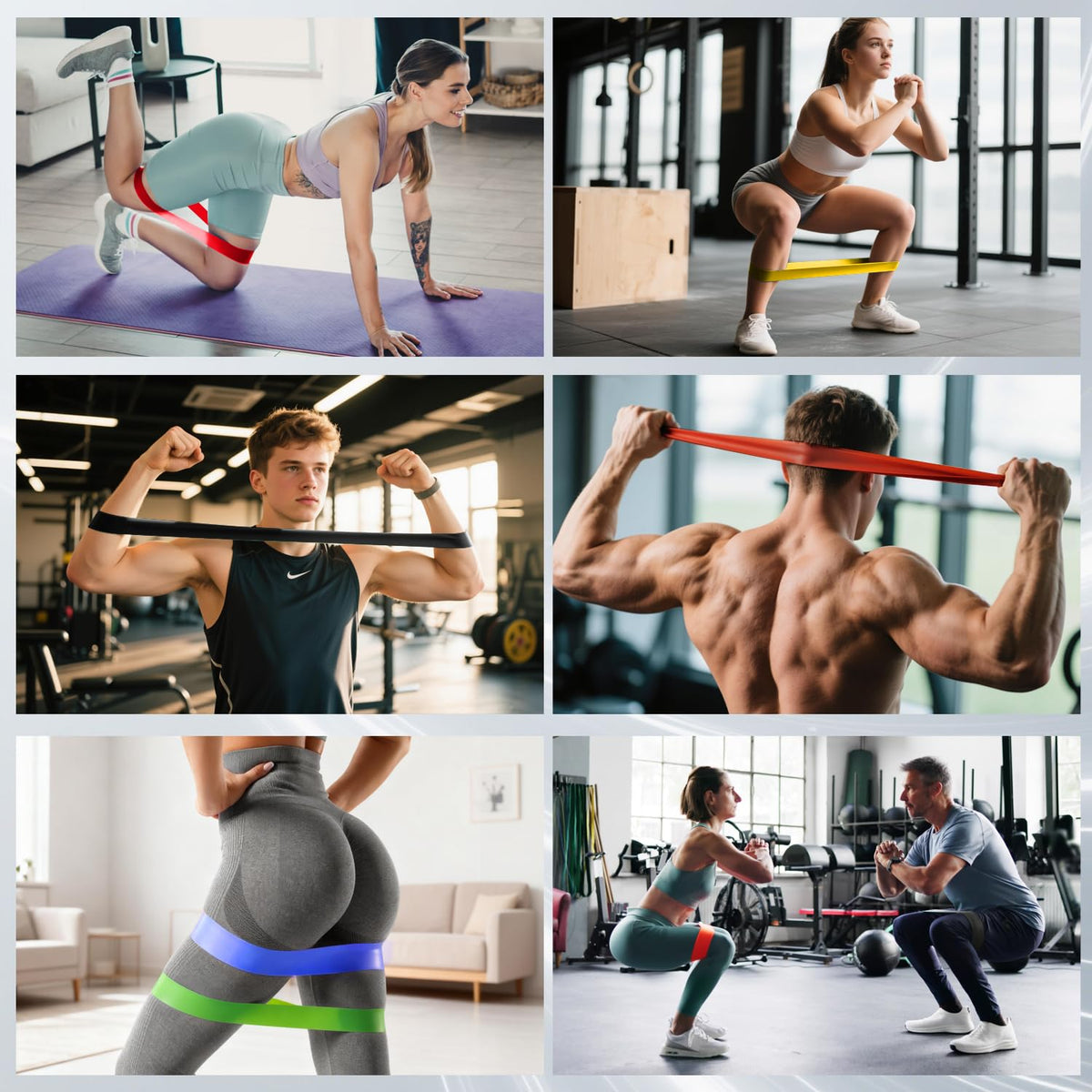 LEEKEY Resistance Bands, Exercise Bands Pull Up Assist Bands - Workout Bands Set - Mobility Band Powerlifting Bands for Men and Women Fitness Training, Physical Therapy,Home Workouts