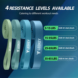 LEEKEY Resistance Bands, Exercise Bands Pull Up Assist Bands - Workout Bands Set - Mobility Band Powerlifting Bands for Men and Women Fitness Training, Physical Therapy,Home Workouts