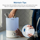 Levoit Humidifiers for Bedroom, Top Fill, Quiet, Knob Control, 360° Nozzle | Cool Mist Air Humidifier for Home, Baby Nursery & Plants, Auto Shut-off for Safety, 25H Lasting, BPA Free