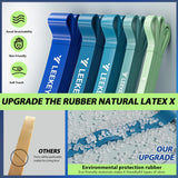 LEEKEY Resistance Bands, Exercise Bands Pull Up Assist Bands - Workout Bands Set - Mobility Band Powerlifting Bands for Men and Women Fitness Training, Physical Therapy,Home Workouts