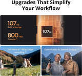 DJI Osmo Pocket 4 Creator Combo, Pocket Gimbal Vlog Camera | 1″ CMOS & 4K/240fps, 2× Lossless Zoom, 107GB Built-in Storage, Mic 3 Transmitter, Fill Light, Osmo Mini Tripod