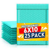 Metronic White Bubble Mailers 6x10 Inch 100 PC Self-Seal Bubble Mailer | Usable Size 6x9" Thick Padded Envelopes Cushion Mailing Padded Envelope Waterproof Shipping Bags for Makeup Jewelry, Supplies