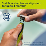 Philips OneBlade 360 Pro, Wet & Dry, Trim, Edge & Shave with the 14 lengths Precision Comb, QP6542/15