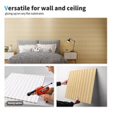 Art3d Slat Wall Panel, 3D Fluted Textured Panel 12-Tile 19.7 x 19.7in. - Black