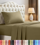 King Sheets Set, 4 Pieces 16" Deep Pocket Hotel Luxury Bed Sheets, Black | Extra Soft Bedsheet Set, Comfy & Breathable Cooling Sheets, Wrinkle & Fade Resistant, Fitted Sheet, Flat Sheet, 2 Pillowcases