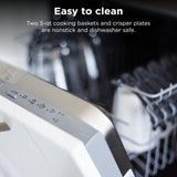 Ninja DualZone Air Fryer, 8 Qt/7.6L, 6-in-1, Grey, DZ801C | Air fry, broil, roast, bake, reheat, dehydrate, 2x4 Qt/3.8L zones, Smart Finish, Match Cook